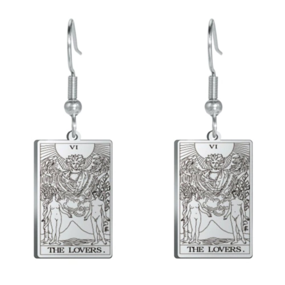 Tarot Card Earring Set "The Lovers"